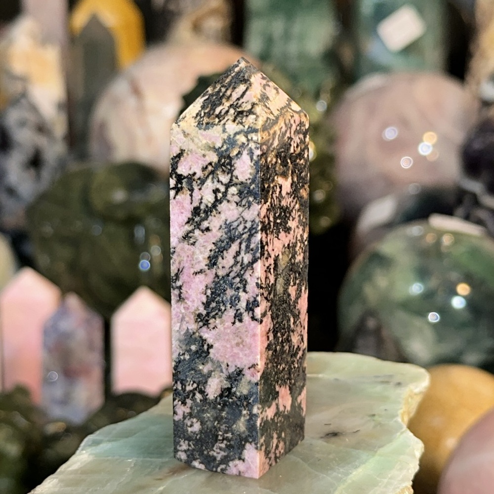 🌸SALE🌸 Rhodonite 4 Sided Crystal Point! - Picture 5 of 5